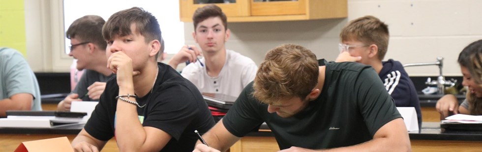 Students in a classroom