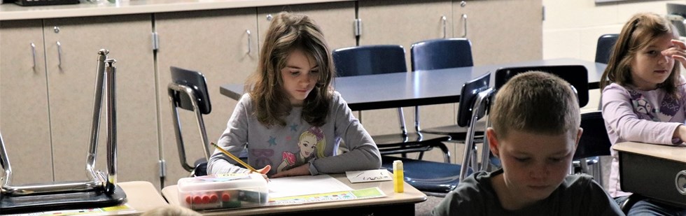 Students in a classroom