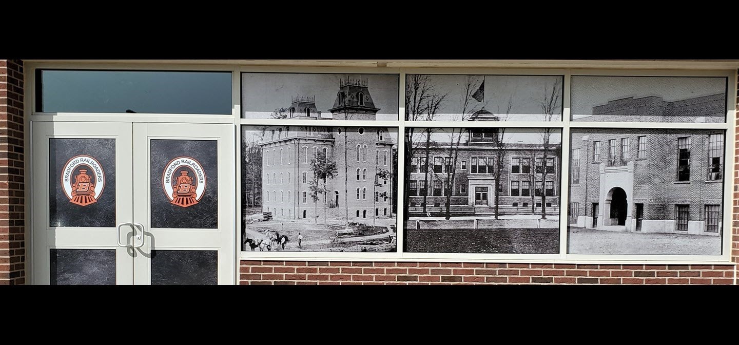 entrance of school building