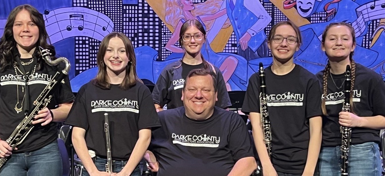Darke County Band Association students and instructor